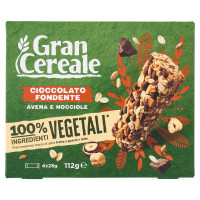 Gran Cereale Barrette Cioccolato Fondente, Avena e Nocciola 4 pezzi 112g