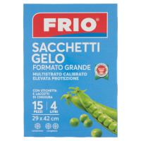 Frio Sacchetti Gelo Formato Grande 4 Litri 29 x 42 cm 15 Pezzi
