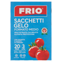 Frio Sacchetti Gelo Formato Medio 3 Litri 23 x 32 cm 20 Pezzi