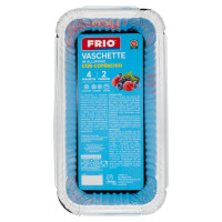 Frio Vaschette in Alluminio con Coperchio 2 Porzioni 4 pz
