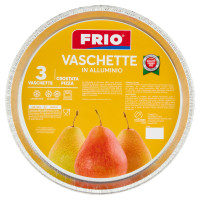 Frio Vaschette in Alluminio Crostata, Pizza 3 pz
