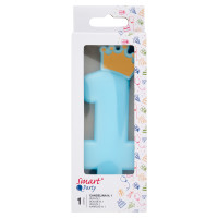Smart Party Candelina N.1 Azzurro 1 pz