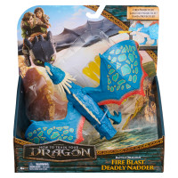 DreamWorks Dragons , How to Train Your Dragon, Draghi da battaglia, Uncinato Mortale Sputafuoco, action figure da 25 cm, giocattoli per bambini e bambine dai 4 anni in su