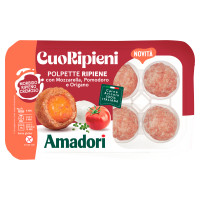 Amadori CuoRipieni Polpette Ripiene con Mozzarella, Pomodoro e Origano 0,216 kg