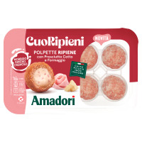 Amadori CuoRipieni Polpette Ripiene con Prosciutto Cotto e Formaggio 0,216 kg