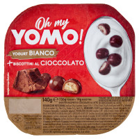 Oh my Yomo! Yogurt Bianco + Biscottini al Cioccolato 140 g