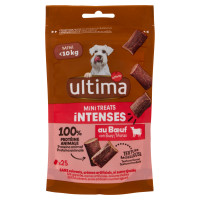 ultima Dog Mini <10 kg Mini Treats Intenses con Manzo x25 40 g