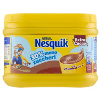 NESQUIK 30% Meno Zuccheri con Extra Cacao Preparato per Bevanda con Cacao Solubile Barattolo 250g