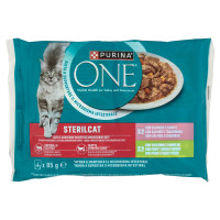 PURINA ONE Sterilcat Salmone e Tacchino 4x85g