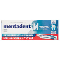 Mentadent Microgranuli bitubo 2 x 75 ml