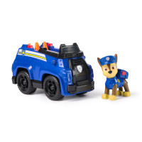 PAW Patrol , auto di pattuglia di Chase, auto giocattolo con action figure da collezione, giocattoli orientati alla sostenibilità per bambini e bambine dai 3 anni in su