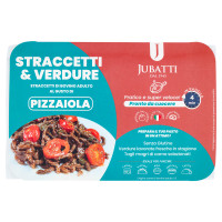 Jubatti Straccetti & Verdure Straccetti di Bovino Adulto Mal Gusto di Pizzaiola 0,200 kg