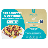 Jubatti Straccetti & Verdure Straccetti di Bovino Adulto Marinati con Carciofi 0,200 kg