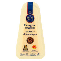 Terre d'Italia Parmigiano Reggiano prodotto di montagna DOP Stagionatura Oltre 30 Mesi 200 g