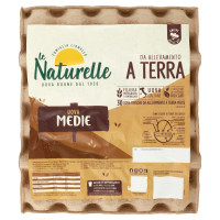 le Naturelle 30 Uova Fresche da Allevamento a Terra Medie