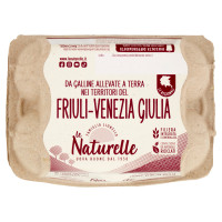 le Naturelle Le Regionali Friuli-Venezia Giulia 6 Uova Grandi Fresche da Allevamento a Terra