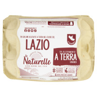 le Naturelle Le Regionali Lazio 6 Uova Fresche Grandi da Allevamento a Terra