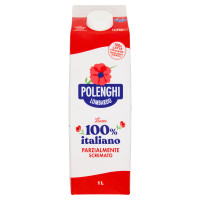 Polenghi Lombardo Latte 100% italiano Parzialmente Scremato 1 L