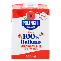 Polenghi Lombardo Latte 100% italiano Parzialmente Scremato 500 ml