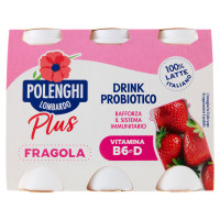 Polenghi Lombardo Plus Drink Probiotico Fragola 6 x 100 g
