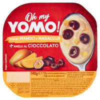 Oh my Yomo! Yogurt Mango e Maracuja + Anelli al Cioccolato 140 g