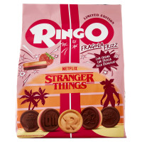 Ringo Special Edition Fragola Frizz Biscotti Farciti con Crema alla Fragola Snack Merenda 260 g