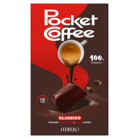 Pocket Coffee - specialità ripiene di caffè 100% arabica in un guscio di cioccolato 18 pz 225 g