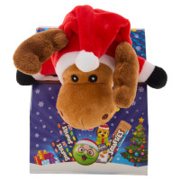 SMARTIES Peluche Orsetto e Renna con Personaggi di Cioccolato al Latte e Confetti Smarties 95g