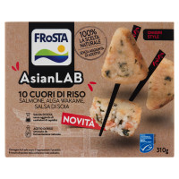 FRoSTA AsianLAB 10 Cuori di Riso Salmone, Alga Wakame, Salsa di Soia 310 g