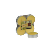 Magic Lights Confezione 4 Maxi Tea Lights a lunga durata, profumo Vaniglia