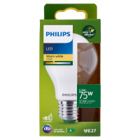 Philips LED Goccia Vetro Smerigliato 75W E27 2700K Non-Dim Classe A