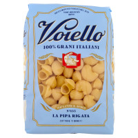 Voiello Pasta La Pipa Rigata N°135 Grani 100% italiani Trafilata Bronzo 500g