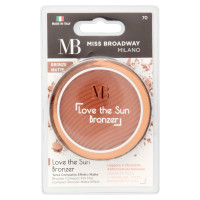 Miss Broadway Love the Sun Bronzer Terra Compatta Effetto Matte Bronze Matte 9 g