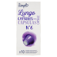 Simpl Lungo Capsule N°6 Compatibili macchine Nespresso* 10 capsule 50 g