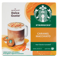 STARBUCKS Caramel Macchiato by Nescafé Dolce Gusto Latte Caramello e Caffè 12 Capsule 127,8g