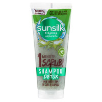 sunsilk Ricarica Naturale 1 Minute Scrub! Shampoo Detox per Tutti i Tipi di Cute e Capelli 200 ml
