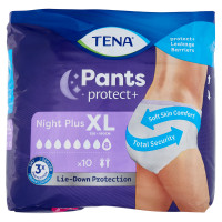 Tena Pants protect+ Night Plus XL 10 pz