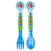 Stor 21416 posata per bambino Set di posate per bambini Blu, Verde Plastica