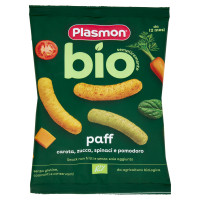 Plasmon semplicemente bio paff carota, zucca, spinaci e pomodoro 15 g