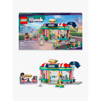 LEGO Friends 41728 Ristorante nel Centro di Heartlake City, Giochi per Bambini 6+ Anni, Mini Bamboline Liann, Aliya e Charli