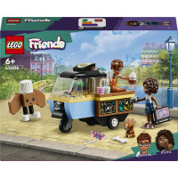 LEGO Friends 42606 Furgoncino del Fornaio, Giochi per Bambini di 6+ Anni con Cucina Giocattolo, Cibo, Mini Bamboline e Cane