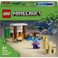 LEGO Minecraft 21251 Spedizione di Steve nel Deserto, Gioco per Bambini di 6+ Anni, Bioma con Casa Giocattolo e Personaggi