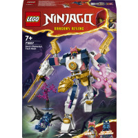 LEGO NINJAGO 71807 Mech Elemento Tech di Sora, Giochi per Bambini 7+ Anni, Action Figure Snodabile e 2 Minifigure, Regalo Ninja