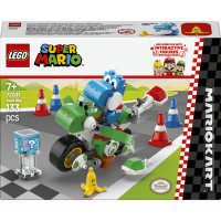 LEGO Super Mario 72031 Mario Kart : Moto Yoshi, Giocattolo Interattivo, Giochi per Bambini 7+, Regalo Nintendo da Collezione