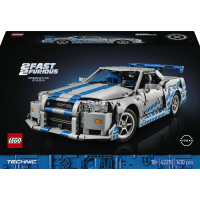 LEGO Technic 42210 Auto Nissan Skyline GT-R (R34) 2 Fast 2 Furious, Modellino da Costruire per Adulti con Funzione Derapata