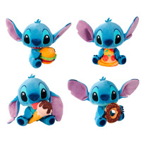 Simba Toys Stitch con cibo cm.30 - 4 asst (3xPizza, 1xGelato, 1xHamburger, 1xCiambella)