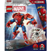 LEGO | Marvel 76308 Mech di Spider-Man Contro Anti-Venom, Action Figure Giocattolo Snodabile con 2 Minifigure per Bambini 6+
