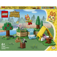 LEGO Animal Crossing 77047 Bonny in Campeggio, Giochi Creativi per Bambini 6+ con Coniglietto Giocattolo e Tenda da Costruire