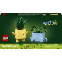 LEGO Botanicals 10349 Piantine Felici Giocattolo, Kit Arti e Mestieri con 2 Piante Artificiali e 2 Vasi per Bambini da 9+
