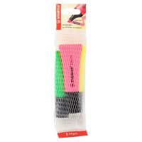 STABILO Neon evidenziatore giallo/rosa/verde - retina da 3 pz.